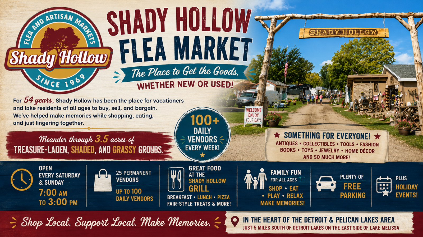 Shady Hollow Flea Market banner